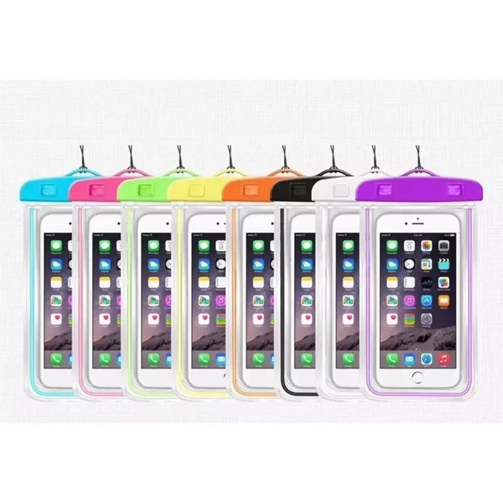 Mobile Phone Dry Bag Touch Screen Pouch, Transparent Floating Waterproof ~Yellow